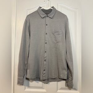 Fabletics Men’s Light Gray Textured Top Medium